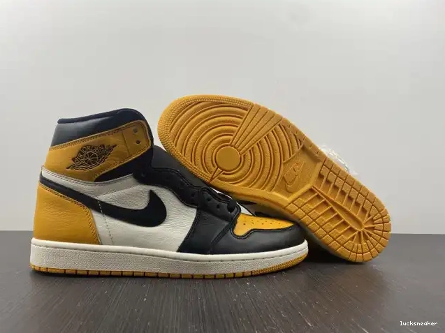 Rep LUCY Jordan 555088-711 Air 1 High Toe OG Yellow 0614